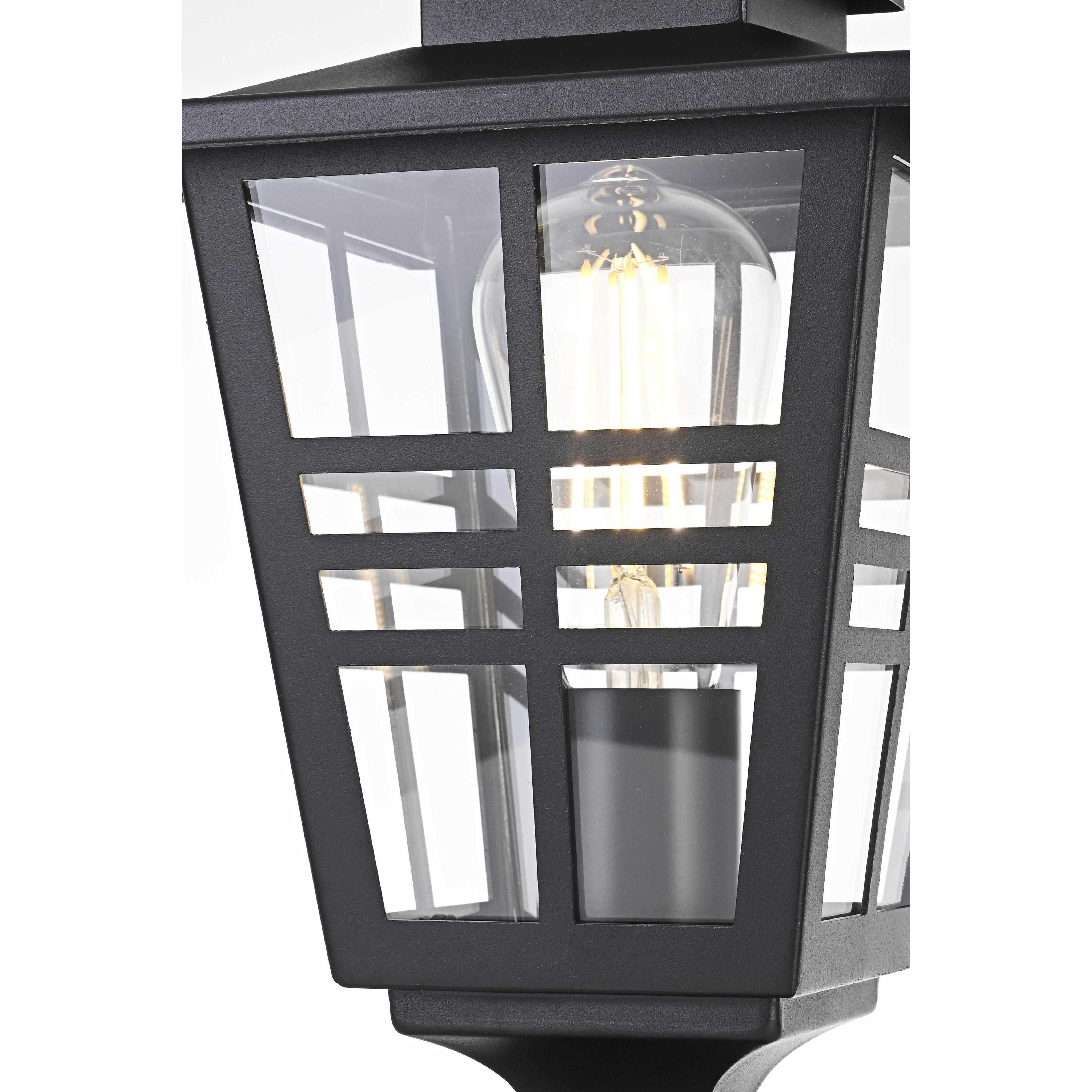 Macon 1 Light 16 inch Black Outdoor Post Light