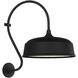 Thomas O'Brien Academy Barn Light LED 24 inch Matte Black Larrabee Barn Light in 16" Matte Black Rockhouse Shade