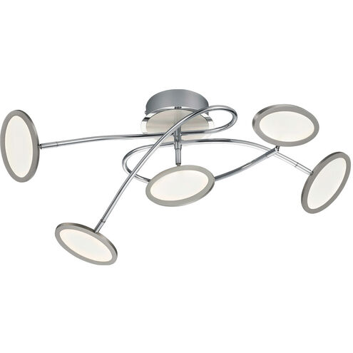 Duellant 5 Light 26 inch Chrome Flush Mount Ceiling Light
