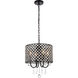 Elise 4 Light 14 inch Black Pendant Ceiling Light