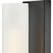 Ryden 1 Light 4.5 inch Black Sconce Wall Light in Etched White