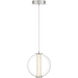 Atomo LED 8.75 inch Chrome Pendant Ceiling Light