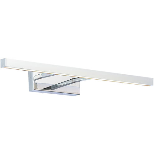 Parallax LED 18 inch Chrome Bath Vanity & Wall Light in 3000K, dweLED