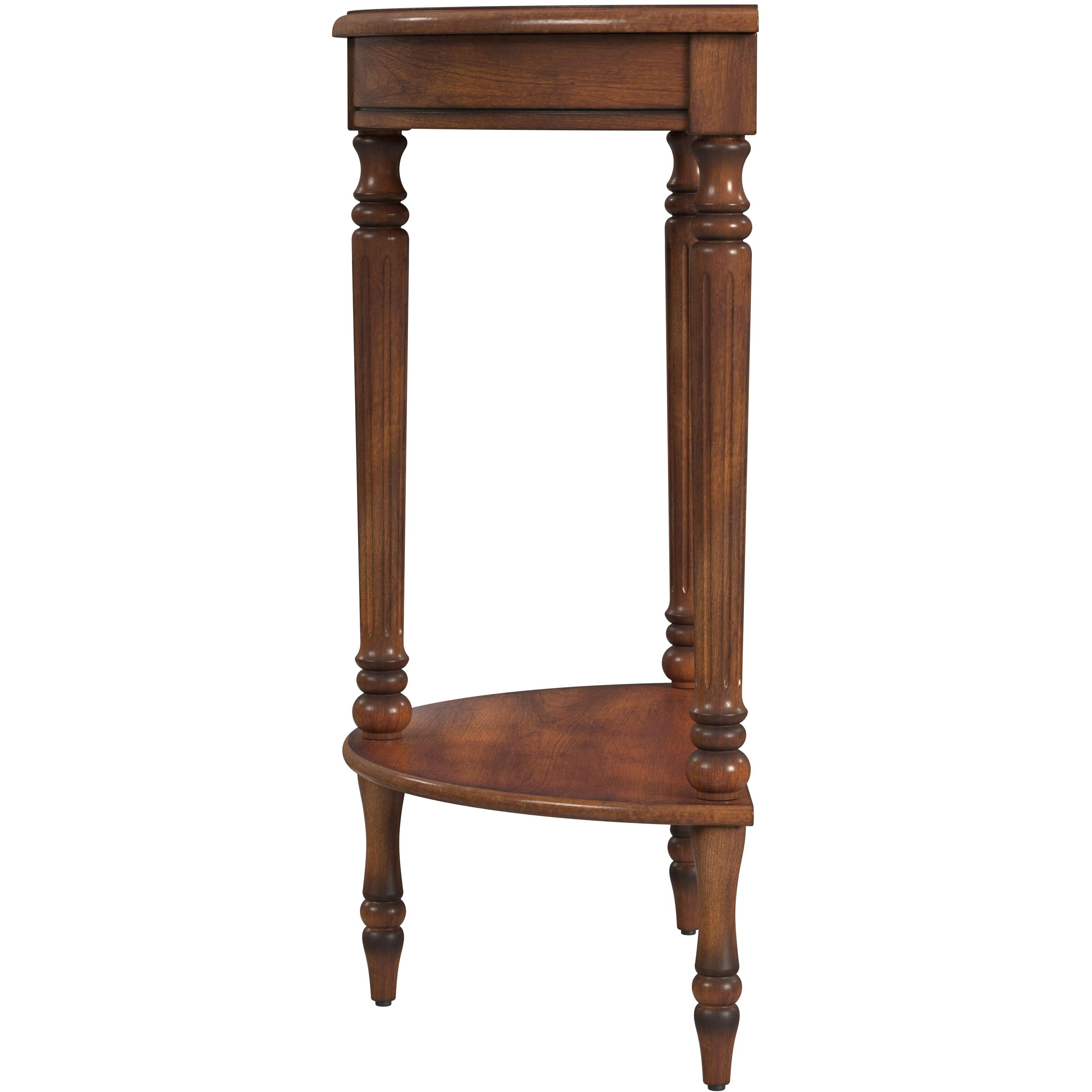 Bellini  Demilune Console Table in Medium Brown
