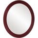 Virginia 36 X 36 inch Burgundy Mirror