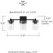 Mason 3 Light 21 inch Matte Black Vanity Light Wall Light