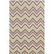 Frontier 132 X 96 inch Bright Purple, Dark Brown, Khaki Rug