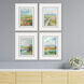 Colors of Spring Green and Blue and Orange and Pink Framed Art