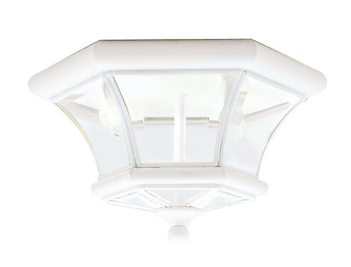 Monterey/Georgetown 2 Light 11 inch White Outdoor Ceiling Mount