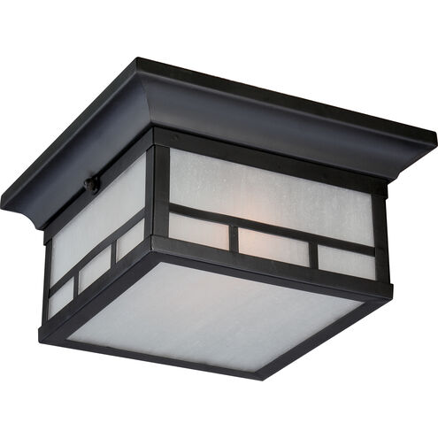 Drexel 2 Light 11 inch Stone Black Outdoor Flush Mount