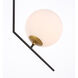 Ryland 1 Light 16 inch Black and Brass Pendant Ceiling Light