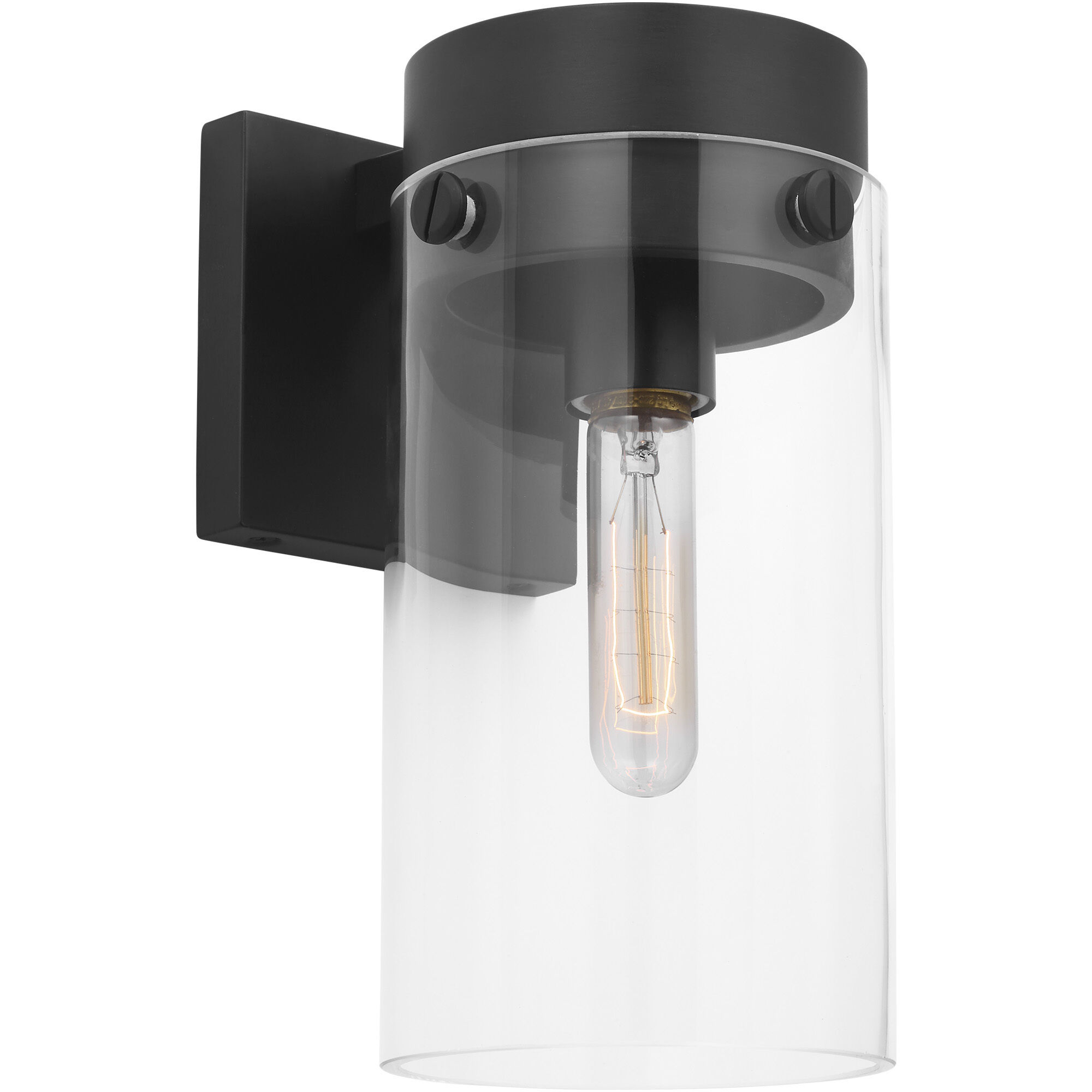 C&M by Chapman & Myers Garrett Sconce Wall Light in Aged Iron