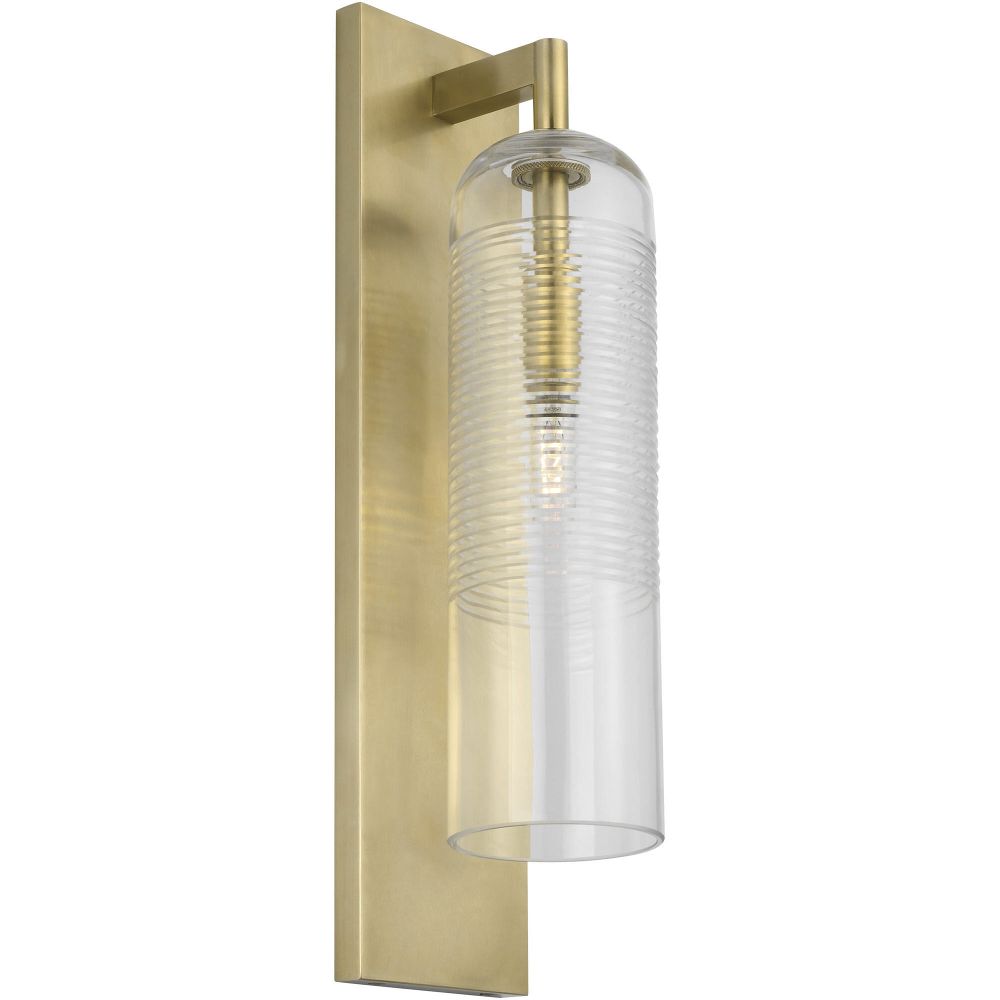 Sean Lavin Leano Sconce Wall Light in Hand-Rubbed Antique Brass