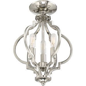Transitional 3 Light 11.00 inch Semi-Flush Mount