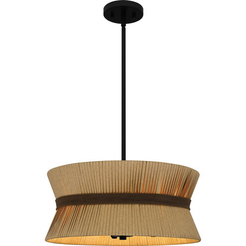 Delynn 4 Light 18 inch Western Bronze Pendant Ceiling Light, Large