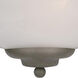 Essentials - 2058x 1 Light 13 inch Pewter Wall Sconce Wall Light