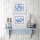 Blue Ocean Fish Blue and Teal and Turquoise Framed Art, Propac