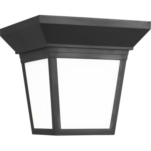 Lavon 1 Light 7.25 inch Black Outdoor Ceiling Flush Mount