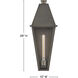 Heritage Endsley 1 Light 26 inch Blackened Brass Outdoor Wall Mount