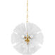 Capri 22 Light 24 inch Aged Brass Chandelier Ceiling Light