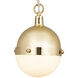 Harmelin 1 Light 7 inch Satin Brass Mini Pendant Ceiling Light
