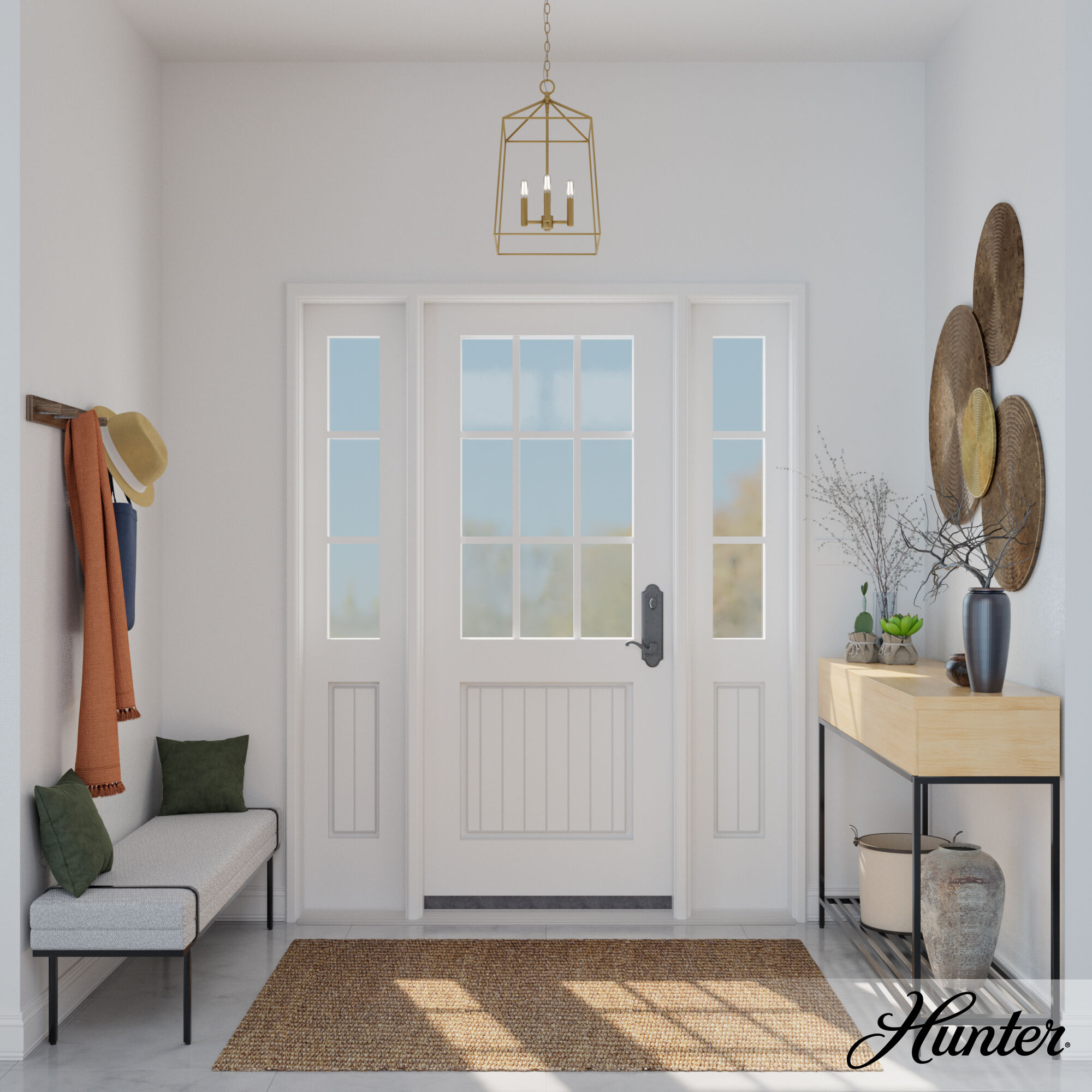 Fair Oaks 4 Light 13.5 inch Luxe Gold Lantern Pendant Ceiling Light, Medium