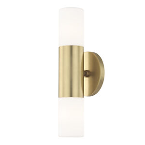 Lola LED 5 inch Aged Brass ADA Wall Sconce Wall Light