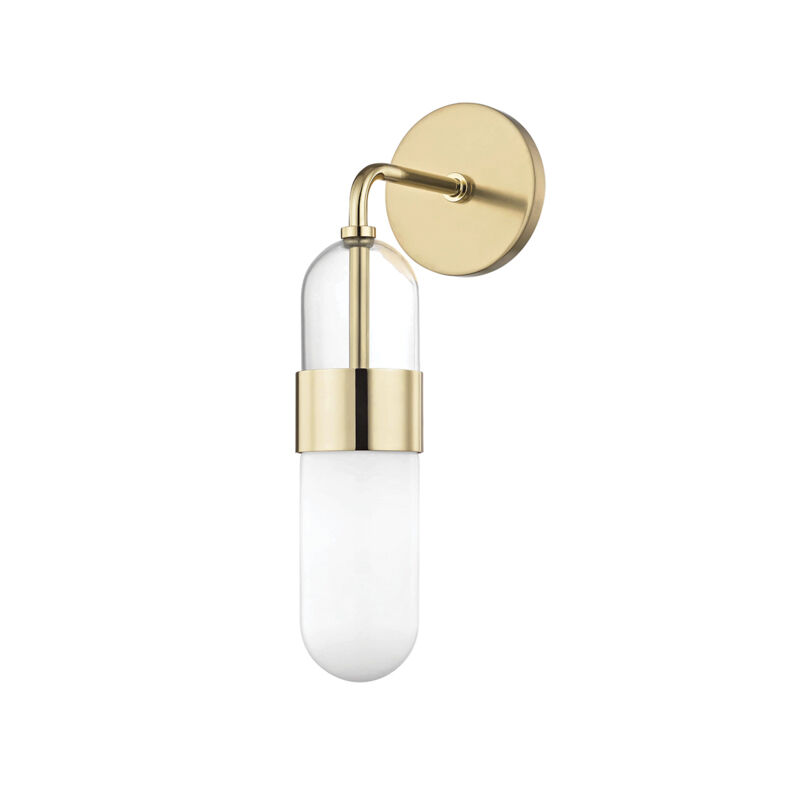 Emilia LED 4.5 inch Polished Brass Wall Sconce Wall Light