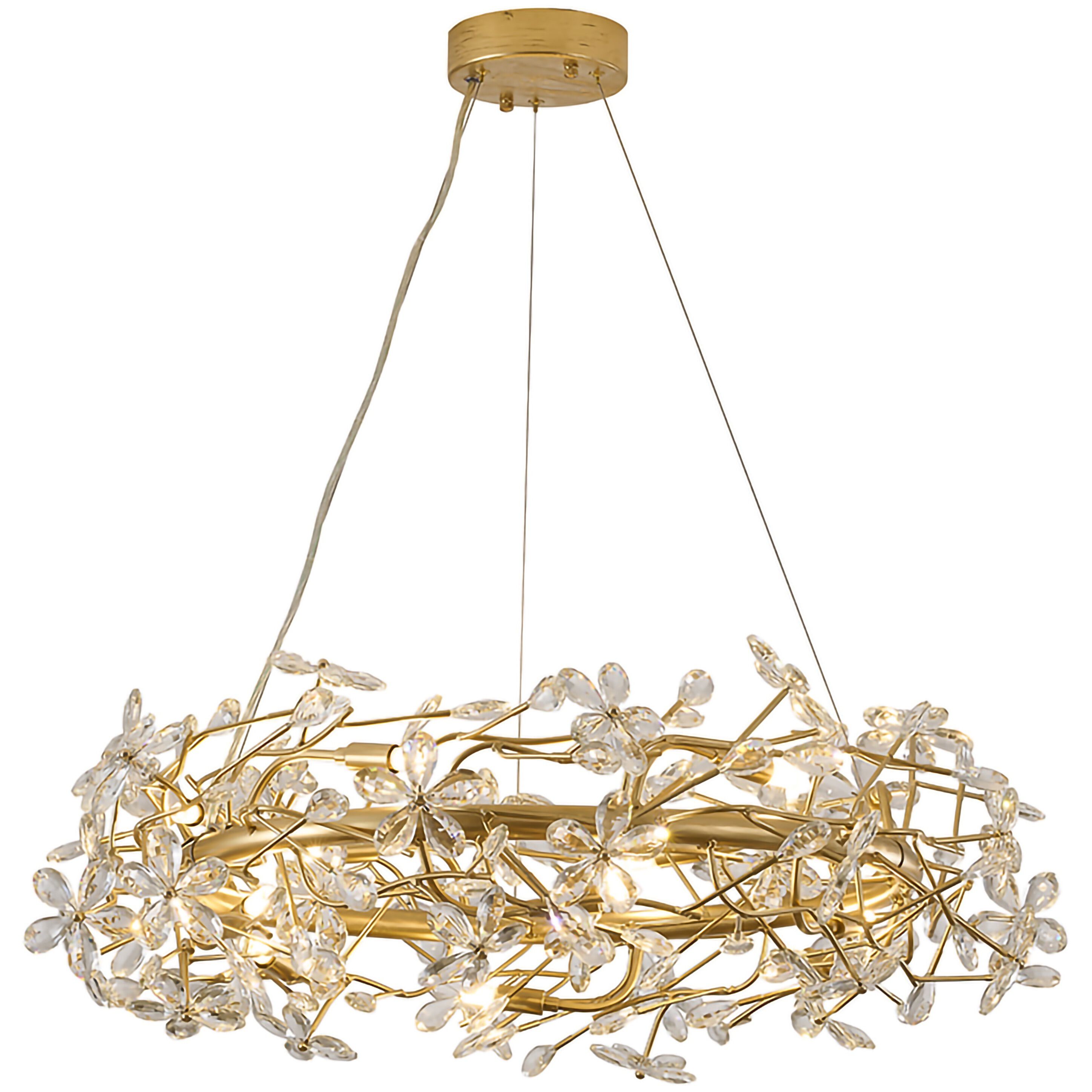 IMP Series 12 Light 32 inch Gold Chandelier Ceiling Light