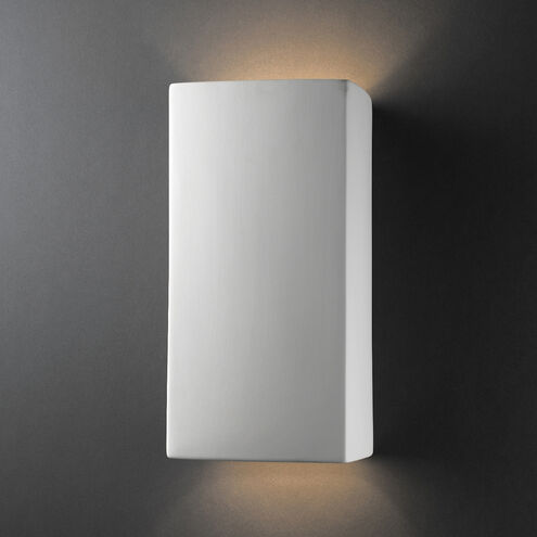 Ambiance Rectangle LED 7.25 inch Bisque ADA Wall Sconce Wall Light, Large