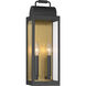 Calandra 2 Light 18 inch Sand Coal Black and Legacy Brass Outdoor Wall Lantern