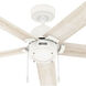 Erling 52 inch Matte White with Bleached Alder/Fresh White Blades Ceiling Fan