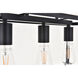 Resolute 3 Light 25 inch Black Pendant Ceiling Light