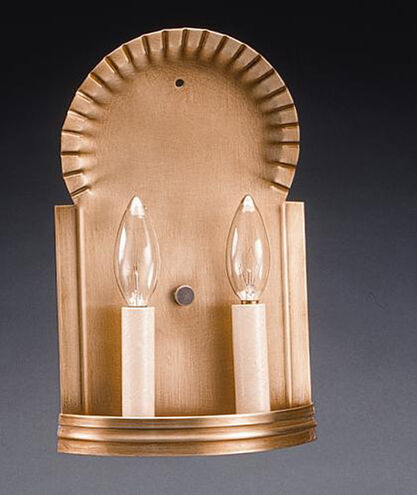 Hunter 2 Light 7 inch Antique Copper Wall Sconce Wall Light in Two 60W Candelabra