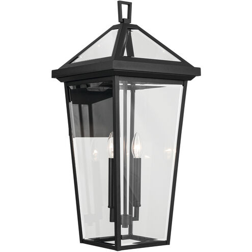 Regence 2 Light 26 inch Black Textured Outdoor Wall, Large