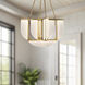 Anders LED 30 inch Vintage Brass Chandelier Ceiling Light