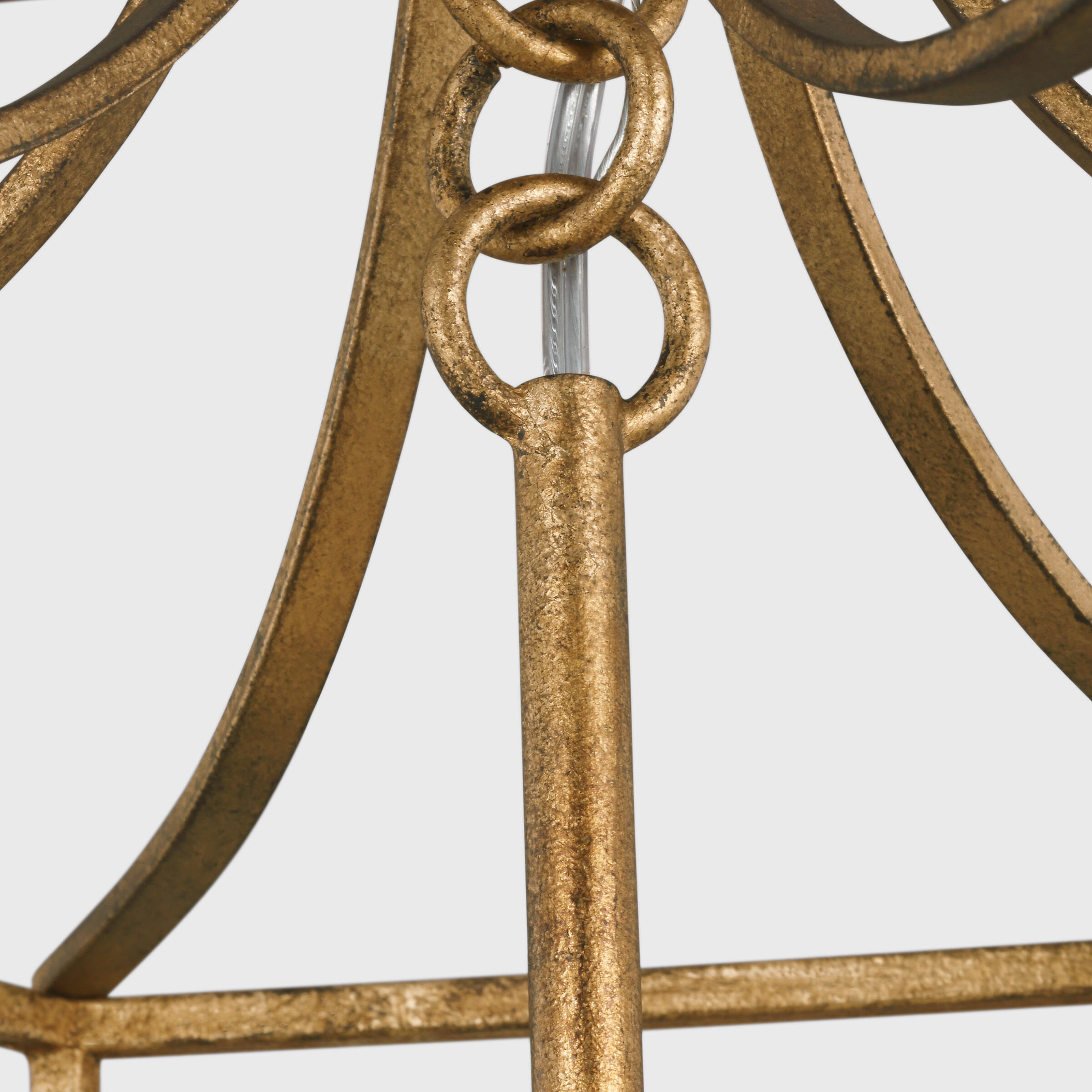 AH by Alexa Hampton Bantry House 4 Light 17 inch Antique Gild Lantern Pendant Ceiling Light