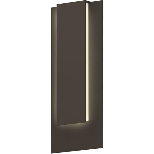 Reveal LED 19 inch Textured Bronze Indoor-Outdoor Sconce, Inside-Out