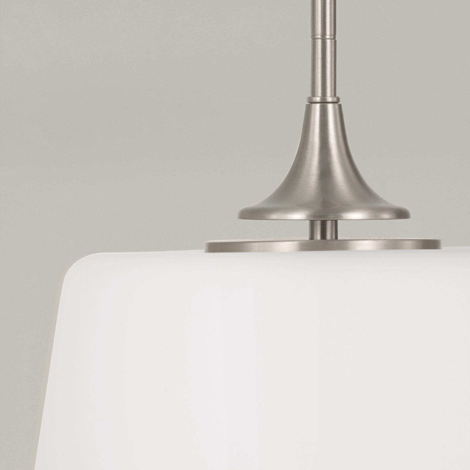 Presley 1 Light 11.75 inch Brushed Nickel Semi-Flush Mount Ceiling Light, Convertible Dual Mount