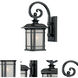 Somerset 1 Light 14 inch Matte Black Exterior Wall Mount