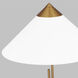 Kelly by Kelly Wearstler Franklin 29.75 inch 9 watt Burnished Brass and Deep Bronze Table Lamp Portable Light in Burnished Brass / Deep Bronze