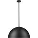 Vega 3 Light 23.75 inch Matte Black Pendant Ceiling Light