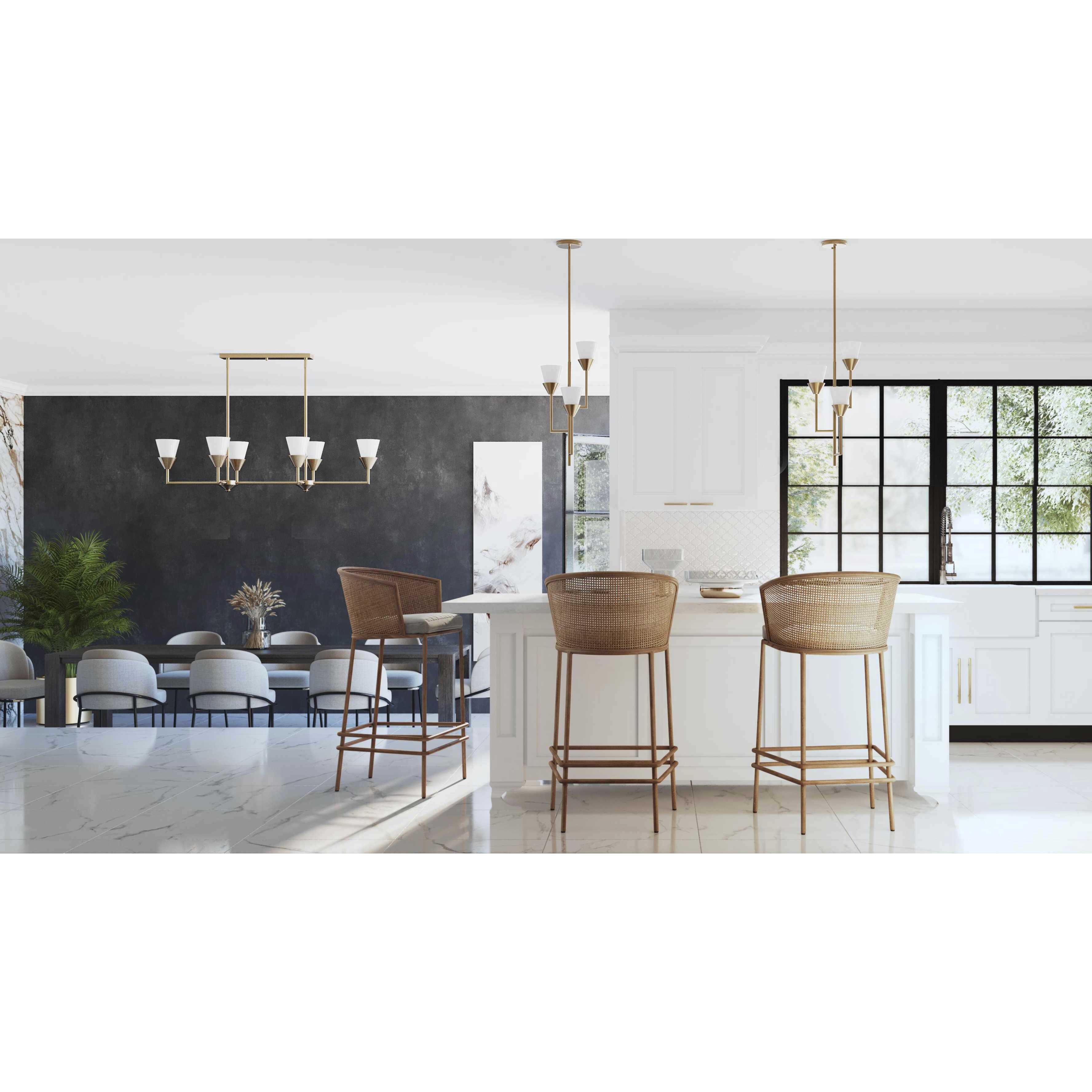 Pinellas 3 Light 12 inch Soft Gold Pendant Ceiling Light, Design Series