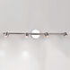 Vector 4 Light 120-240-277V Brushed Nickel Track Lighting Ceiling Light, dweLED