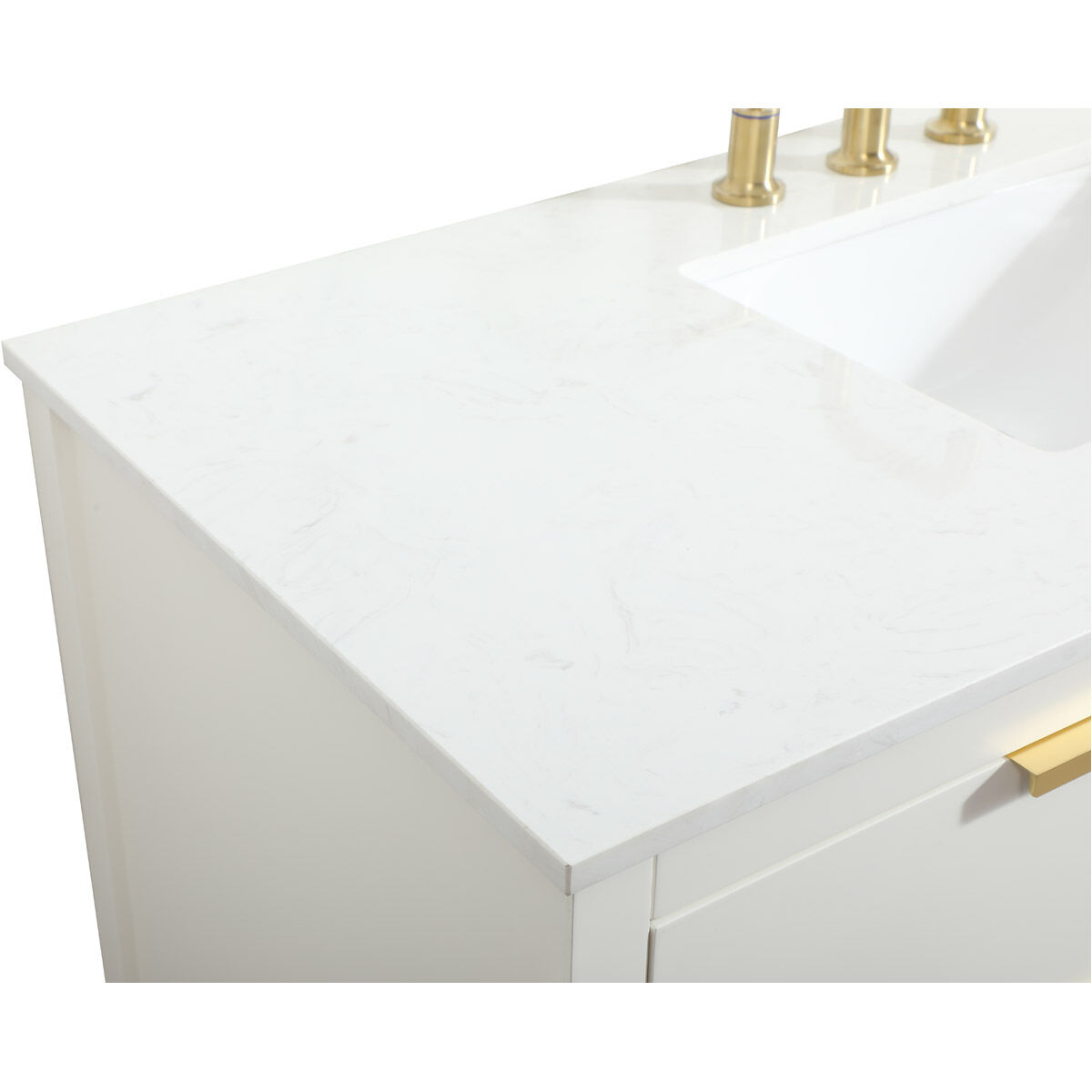 Larkin 48 X 22 X 34 inch White Vanity Sink Set
