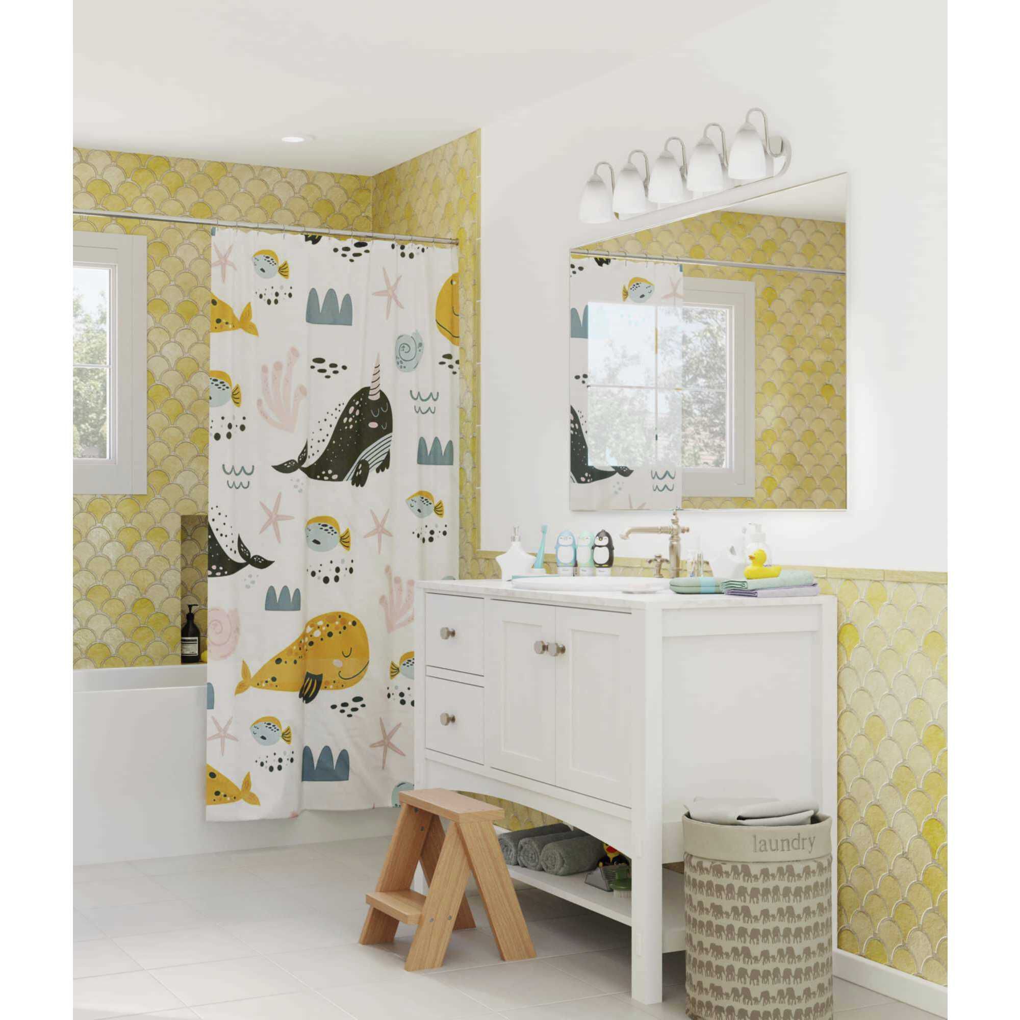 Gather 5 Light 36 inch Polished Chrome Bath Vanity Wall Light