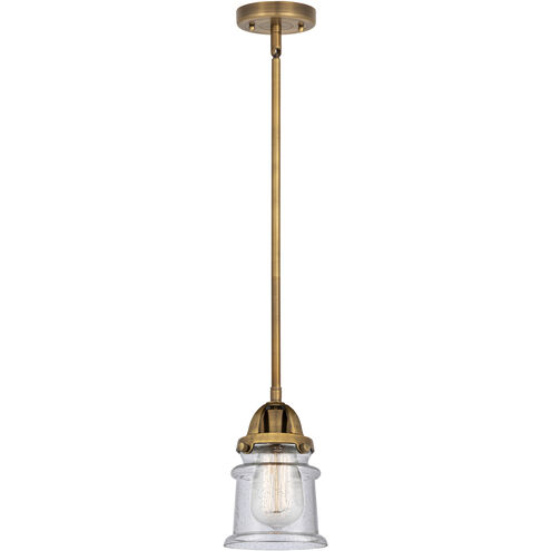 Nouveau 2 Canton 1 Light 5.25 inch Brushed Brass Mini Pendant Ceiling Light in Incandescent, Seedy