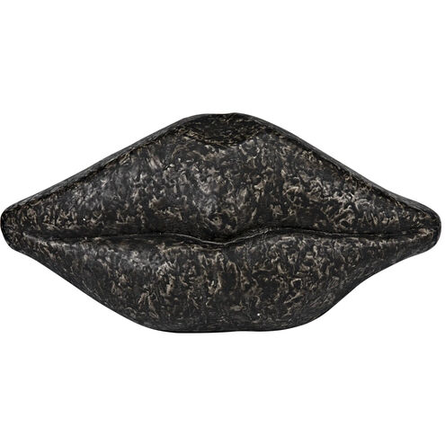 Lips Black Fiber Cement Statue