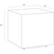 Frezco 24 X 24 inch Grey Side Table