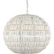 Panopolis 1 Light 20 inch White Pendant Ceiling Light